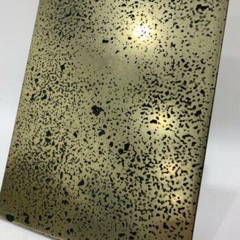 Polished Brass Textured Wall Panel