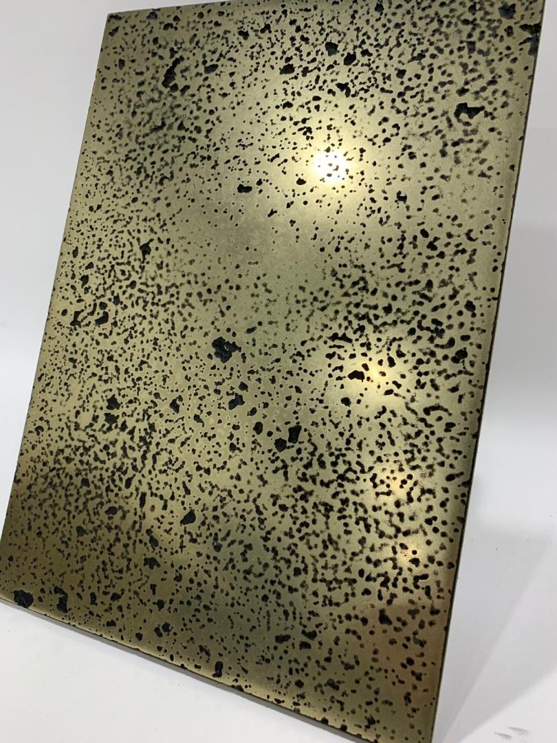 Polished Brass Textured Wall Panel
